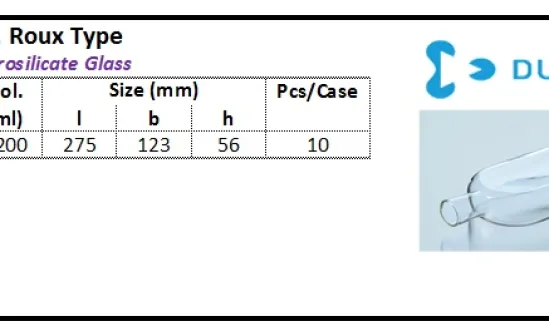 GLASSWARE Culture Flask, Roux Type, Conical Neck culture flask roux type cn