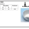 PORCELAIN WARE Flour Incinerating Dish 2 flour_incinerating_dish