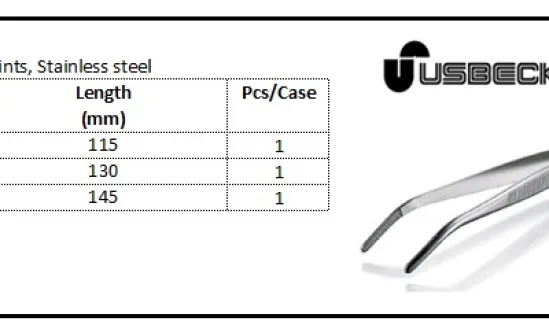 TOOLS Forceps Curved - Blunt Points forceps curved blunt points